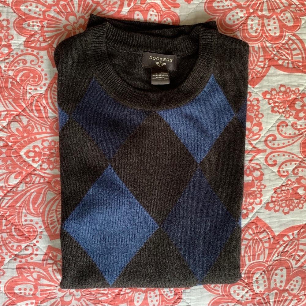 Men’s Dockers Argyle Sweater - Picture 2 of 6